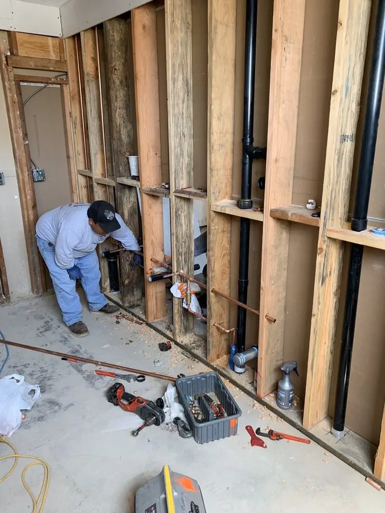 Commercial rough-in plumbing for Gas Line Repair in West End